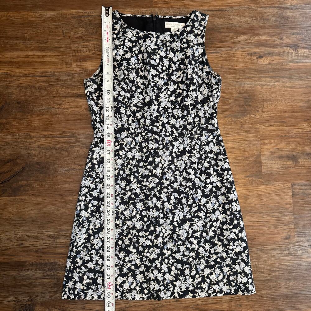 Petite Sophisticate Stretch floral shift dress cotton and spandex size 6